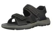 NEW - Clarks Brixby Shore Leather Men Sandals Sz.13