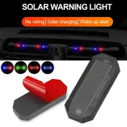 Car Mini LED Solar Power Warning Light Night Security Simulated Alarm Wireless Anti-theft Lamp Strobe Dummy Alarm Lamp f