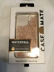 Case-Mate Waterfall Gold Twinkle Case for iPhone XS Max 11 Pro Max NIB 10ft Drop