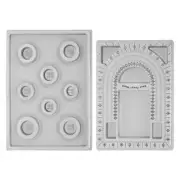 2Pcs Bead Board Bracelet Board Flocked Bead Board Necklace Beading8661