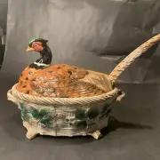 Fitz And Floyd “Pheasant”Tureen W/Ladle 67/95