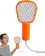 Fly Swatter Electric - USB Small Powerful Electric Fly Zapper - Home & Daily Accessory for Garden Kitchen Travel Patio Restaurant Hotel Balcony Outdoor Camping