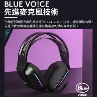 Logitech羅技 無線RGB炫光電競耳麥G733-白