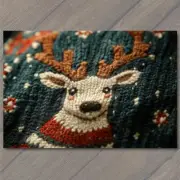 4x6" Ugly Sweater Holiday Knit Closeup Festive Christmas Warm Cozy Contest