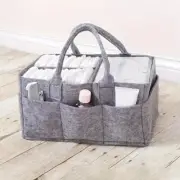 Foldable Felt Baby Diaper Organizer Caddy Changing Nappy Storage Carrier Bag