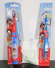 Colgate Ryan's World Toothbrush Set w/ Electric, Manual, & Gus the Gator Cap NEW