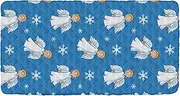 Merry Christmas Toddler Bed Sheet Travel Waterproof Cot Sheet for Portable Baby Bed for Children Travel Mattress 50'' x 25'' (Sheet,Bed Not Included)