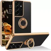 For Samsung Galaxy S21 Ultra Shockproof Ring Holder Stand Rugged Case Cover