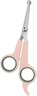 Professional Dogs Hair Scissor Stainless Steel Scissors with Round Tip Pets Cat Dog Durable Safety Hair Dog Grooming Accessories(Pink,S)