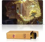 Paramint Life from The Loam (Stitched) - MTG Playmat by Asur Misoa - Compatible for Magic The Gathering Playmat - Play MTG, YuGiOh, Pokemon, TCG - Original Play Mat Art Designs & Accessories