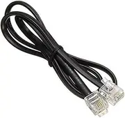 ZHHSUNY RJ11 to RJ11 Cable 10ft,Telephone Line Extension Cord Cable Wire Male to Male RJ11 6P4C Modular Plug(Black)