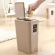 樂天精選~創意衛生間垃圾桶家用歐式廚房客廳中號有蓋長方形塑料垃圾筒紙簍-青木鋪子