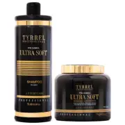 Kit Tyrrel Ultra Soft Shampoo Home Care 1L Mascara Luxury Care 1Kg - Tyrrel