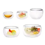 耐熱雙層玻璃碗-共5款《WUZ屋子》雙層 防燙 玻璃碗 小碗 點心碗
