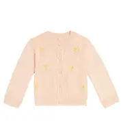 [Stella McCartney Kids] Stella McCartney Kids Baby floral cotton cardigan M 3 pink