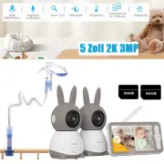 2K Baby Monitor PTZ WiFi Camera Indoor CCTV Home Security Camera Auto Tracking