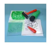 2 CLEAR TRANSPARENT EASY CARVE LINO BLOCK SOFT TILE PRINTING BOARDS 20cm x 15cm