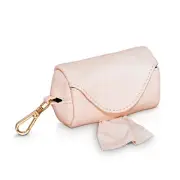 Max and Blu Poop Bag Holder, Soft Pink. | Cute Pouch to carry Poo Bags