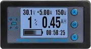 Snblzhef 100A Bluetooth Coulometer Battery Capacity Tester Ammeter Voltmeter with 2.4inch LCD Screen for Electric Car RV