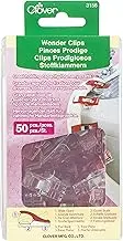 Clover Wonder Clips 50 Pieces, Red (0334099)