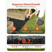 Rubber Mulch Roll for Landscaping 120 Inch Pathway Mat Durable Ground Cover