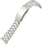 [BANDKIT] 21mm 904L Stainless Steel Watch Bands Fit for Omega Strap Seamaster Planet Ocean 600 GMT Silver Solid Strap Men Watchband