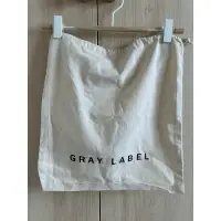 在飛比找蝦皮購物優惠-全新GRAY LABEL棉麻束口品牌收納袋(大款)