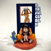 9.5cm Anime Dragon Ball Z Figure Bulma Yamcha Figurine Peeping Funny