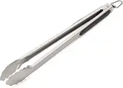 Cuisinart Locking Grill Tongs, 16-inch, Stainless Steel with Silicone Grips