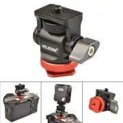 Mini Tripod Head 1/4in Screw Thread Connector 360 Degree Rotation 360 Swivel