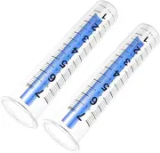 Elegant Rain Gauge 2 Pack Plastic Measuring Cup Rain Gauge Scale for Outdoor Garden Use