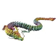Printed Articulated Dragon, Flexible Joint Printed Dragon, Animal Figurines, Printing Stuff, Home Decor, Dragon Models for Boys, Girls, Adults