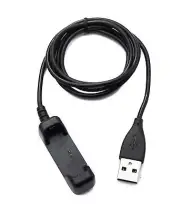 SYSTEM-S USB 2.0 Cable 100 CM Charging for Fitbit Flex 2 Smartwach IN Black