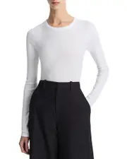 Vince Essential Long Sleeve Crewneck Tee