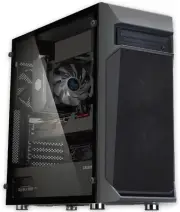 Z1 plus ATX Mid-Tower PC Case - Tempered Glass Side Panel - 3 X 120Mm Fans Pre-I
