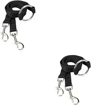 Kisangel 2pcs Double Leashes for Dogs Pet Hauling Cable Dual Clips for Easy Attachment Perfect for Small Pets