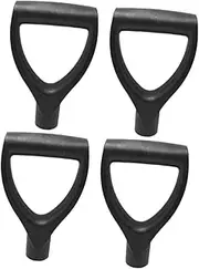 POPETPOP 2sets 2pcs Durable Plastic Spade Handle for Shovel Digging Tools Lightweight Shaped Grip with Comfortable Non Slip Design Easy Installation for Efficient Raking and Clearing 2pcs*2