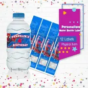 PRINTED SPIDERMAN Personalised Water Bottle Labels Stickers Party Decorations