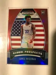 2020-21 Panini Prizm Draft Picks JAMES WISEMAN Red White & Blue Prizm Card
