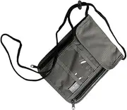 [HEATSHAKING] Travel Wallet Neck Hanging Bags Holder Credit Wallet for All Travelers Compact Lightweight Design for Organizing Cards Cash and Phones Grey