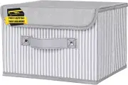 Storage Bins with Lids Collapsible Storage Basket with Handles Fabric Decorative