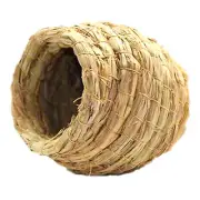 Straw Nesting Parakeet Nesting Box Interests Natural Fiber Simulation Birdhouse