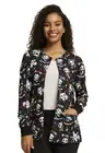 Dickies EDS Women Warm Up Scrubs Jacket Snap Front DK309, L, Different Tune