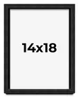 14x18 Shadow Box Black Rustic Barnwood Display Frame | 1.125 Inch Deep | 0.875