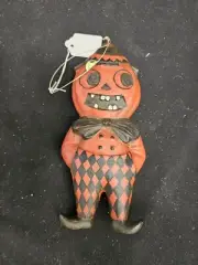 LIQUIDATION SALE: Halloween Cody FOSTER DEVIL Ornament Paper Mache MINT