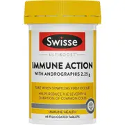 Swisse Immune Support with Andrographis & Vitamin C, 60 Tablets