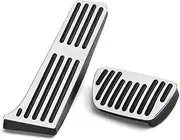 Car Pedals Car Pedals For Toy&ota For Avalon For XX50 2019 2020 2021 2022 Brake No Drilling Pedal Pads Acessories(Silver)