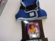 blue Reflective Mesh Harness Vest XS S Pet Dog new no choke free step-in Paws