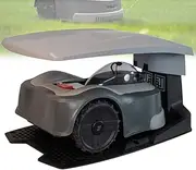 Robotic Lawn Mower, up to 6000m², Intelligent Satellite Lawn Mower Robot with 22mm Cutting Width, 20-90mm Cutting Height Range and 45% Slope, Automatic Robotic Lawn Mower for Manicured Lawn