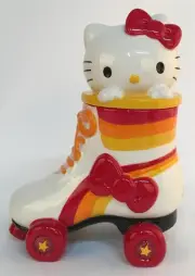 Blue Sky Clayworks Hello Kitty Roller Derby Cookie Jar, 10.25-inches Height
